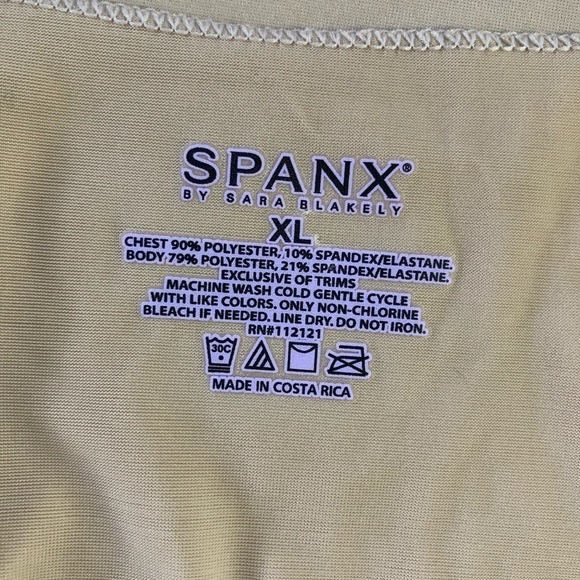 Spanx camisole tank top sand tan color v-neck lace trim XL - Picture 6 of 7